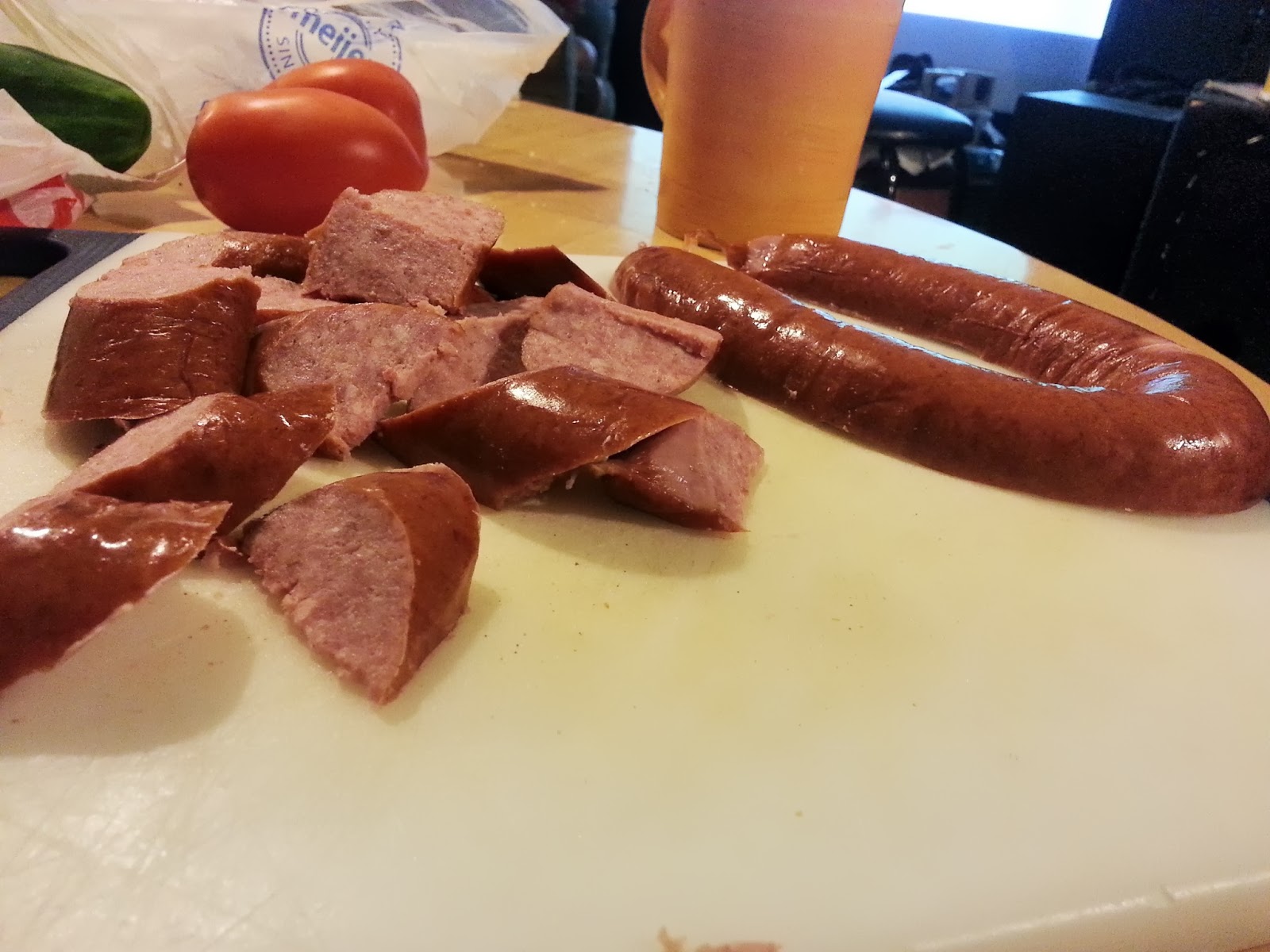 DeepFried Smoked Kielbasa Salad!!