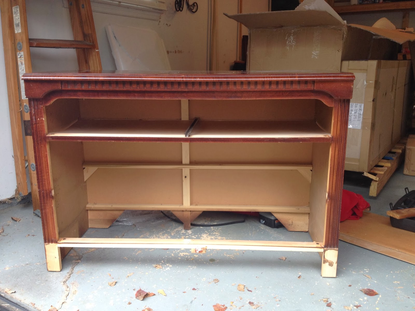 Two It Yourself Thrifted Dresser to TV Stand/Buffet/Entryway Table