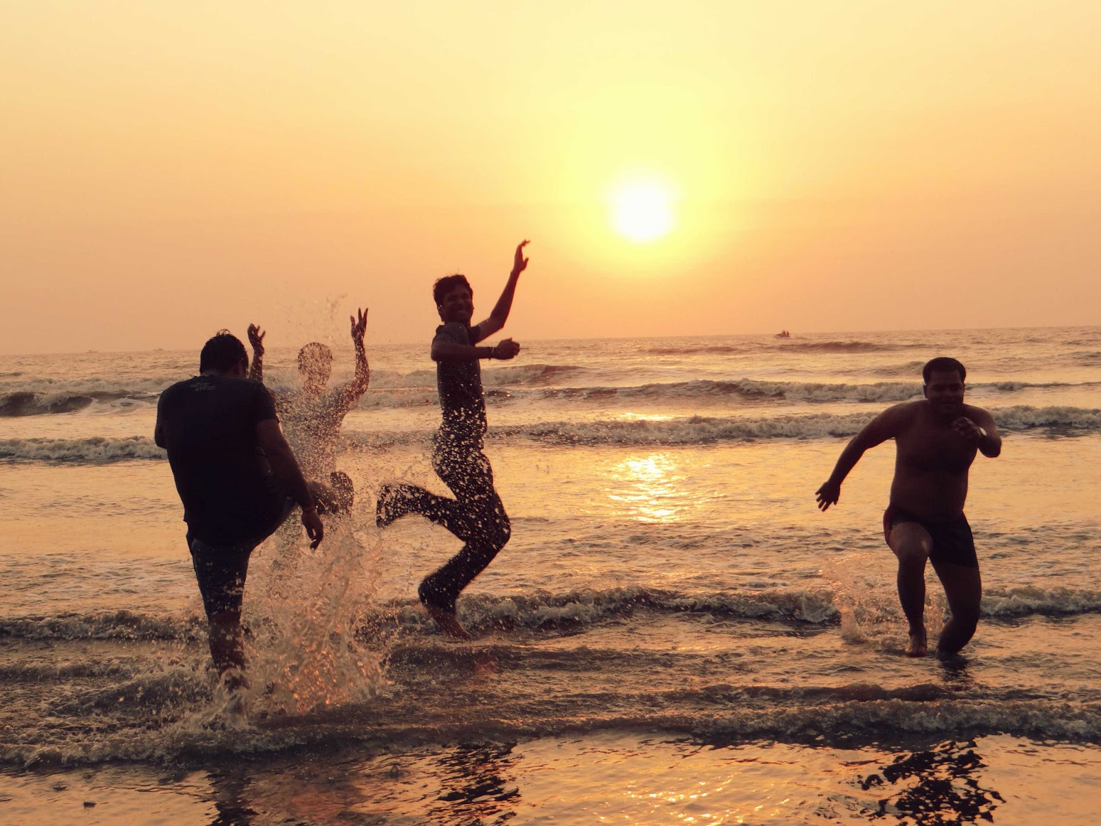 Friends on Beach Photography II Black and White Photography