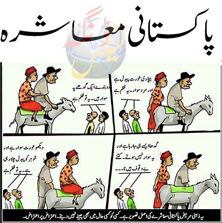 newspaper cartoons: Pakistan's Society (cartoon)