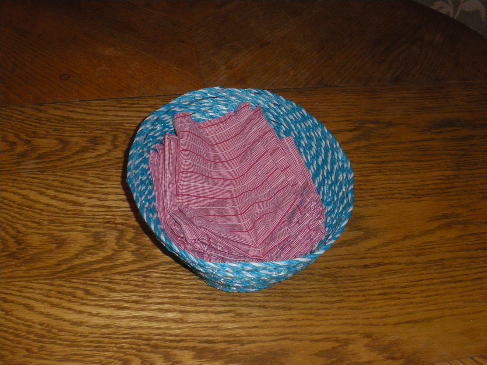 Rope Basket from Clothesline Cord