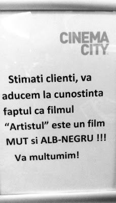 anunt The Artist Cinema City 