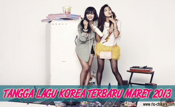 Tangga Lagu Baru Barat Maret 2013