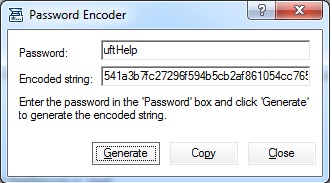 Password Encoder UFT