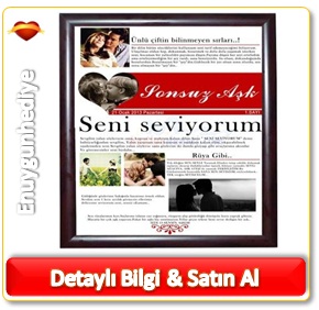 Sevgiliye Özel Aşk Gazetesi Romantik Hediyeler