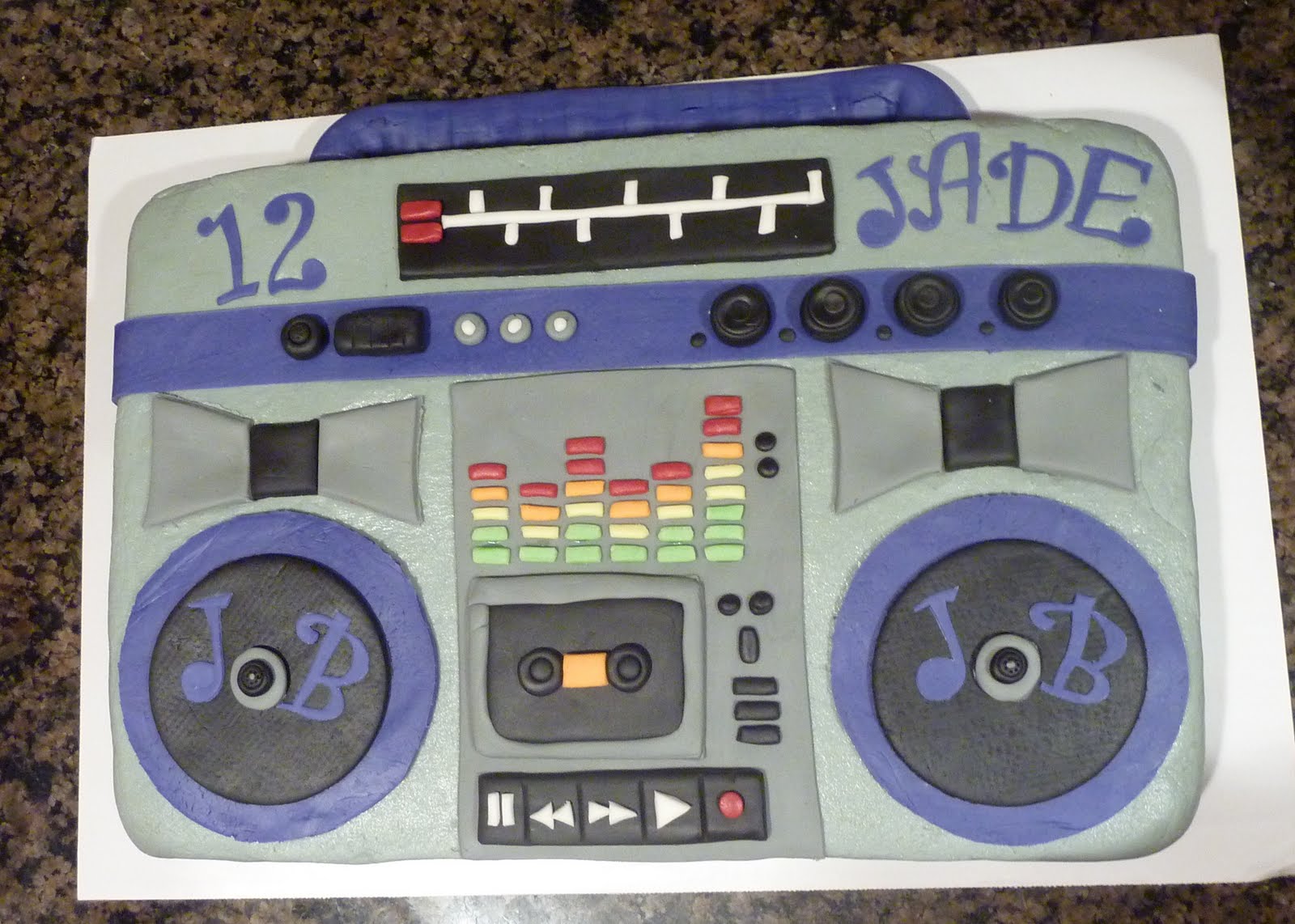 Sarah Bakes Justin Bieber Boombox Birthday Cake