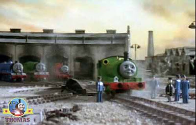 Thomas 7 friends Gordon the express Henry tank and James the splendid engine Percy the green train