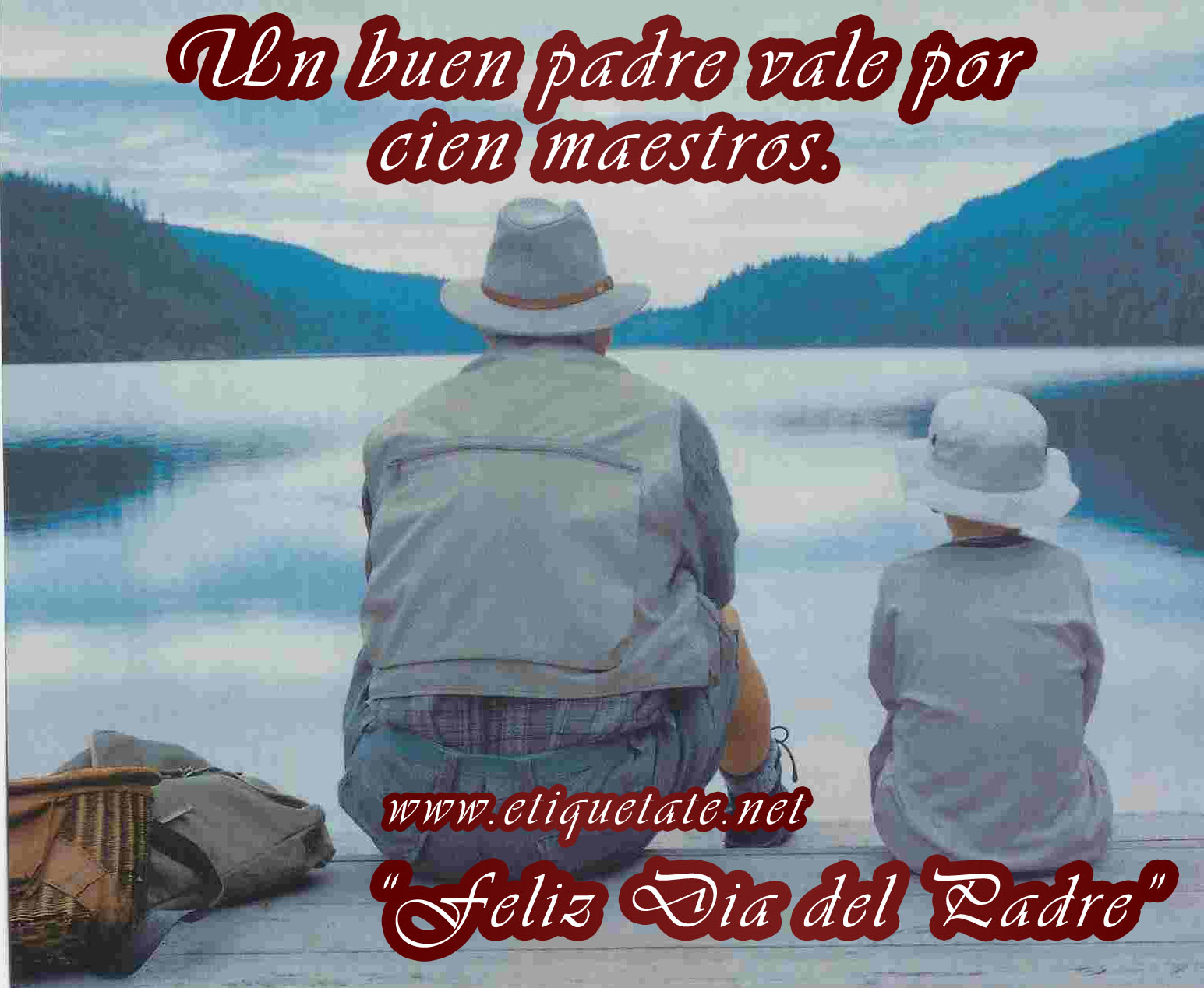 Un buen padre vale por cien maestros. Felíz dia del padre!