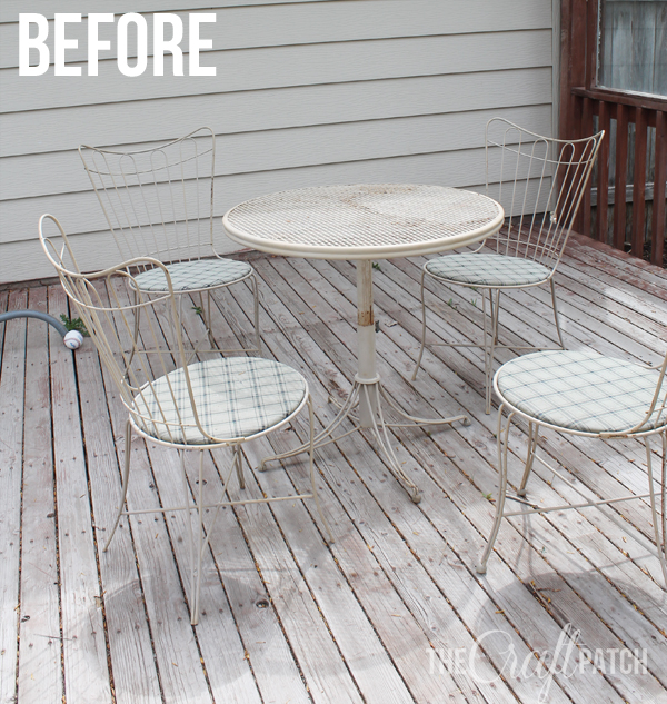 Amazing Patio Set Transformation The Craft Patch