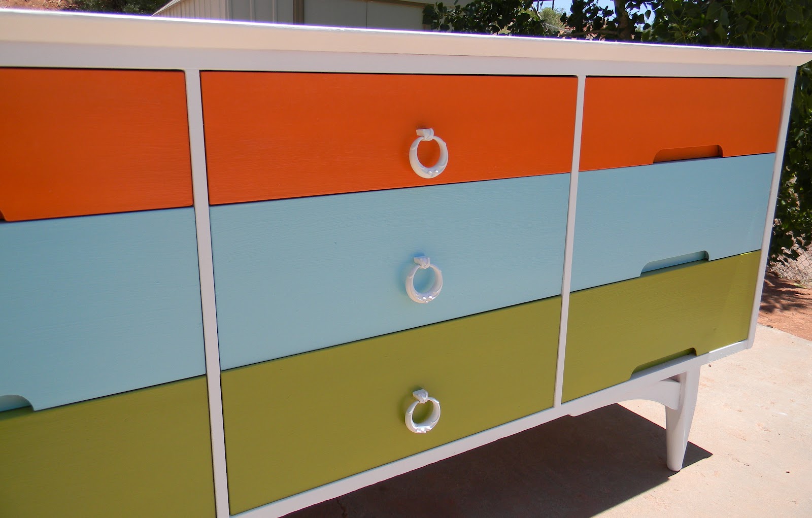 Beer Budget Decor Awesome multi colored funky dresser!