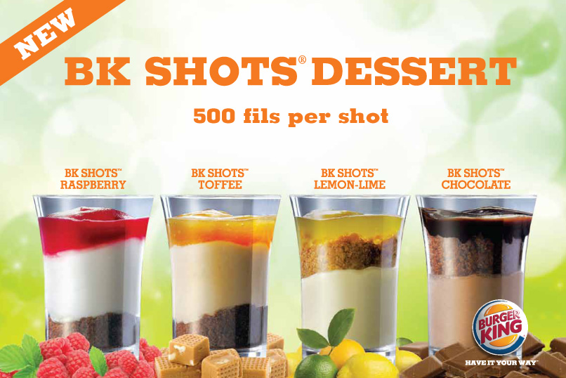 Kuwait Black Market Burger King Dessert Shots