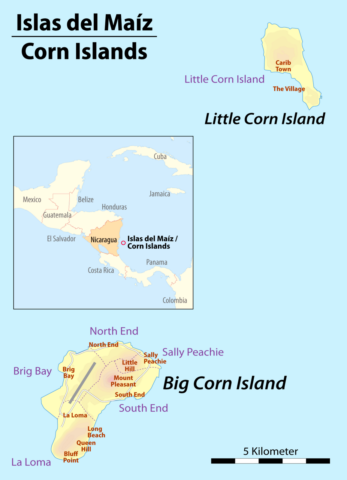 Di qua e di la LE CORN ISLAND Isole del Mais (Islas del Maiz)