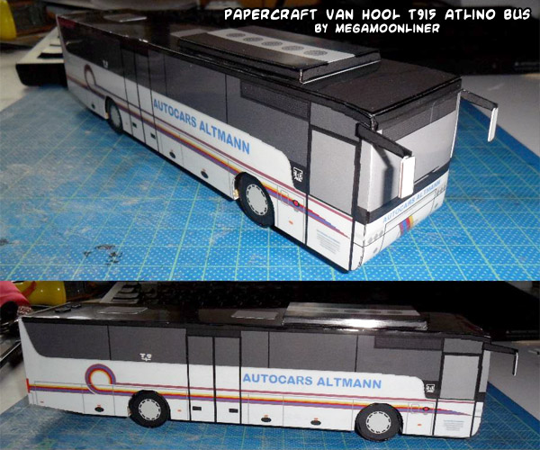 Ninjatoes' papercraft weblog Papercraft Van Hool T915 bus!