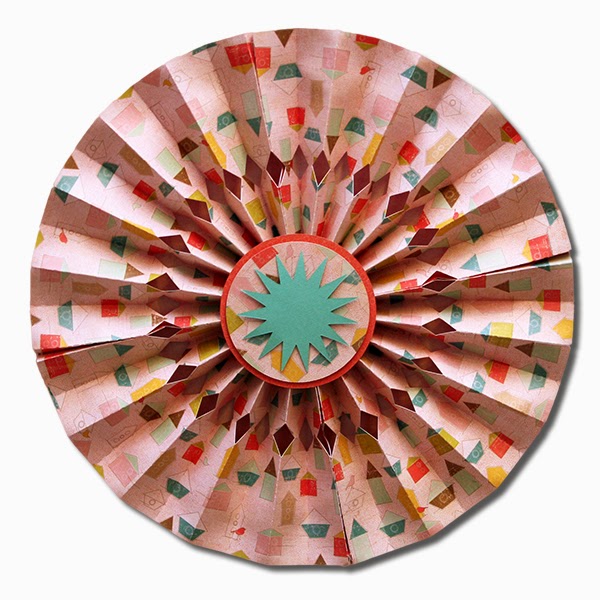 Accordion Wall Decor Bits of Paper