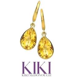 Kate Middleton Jewel Kiki McDonough Citrine Drop Earrings