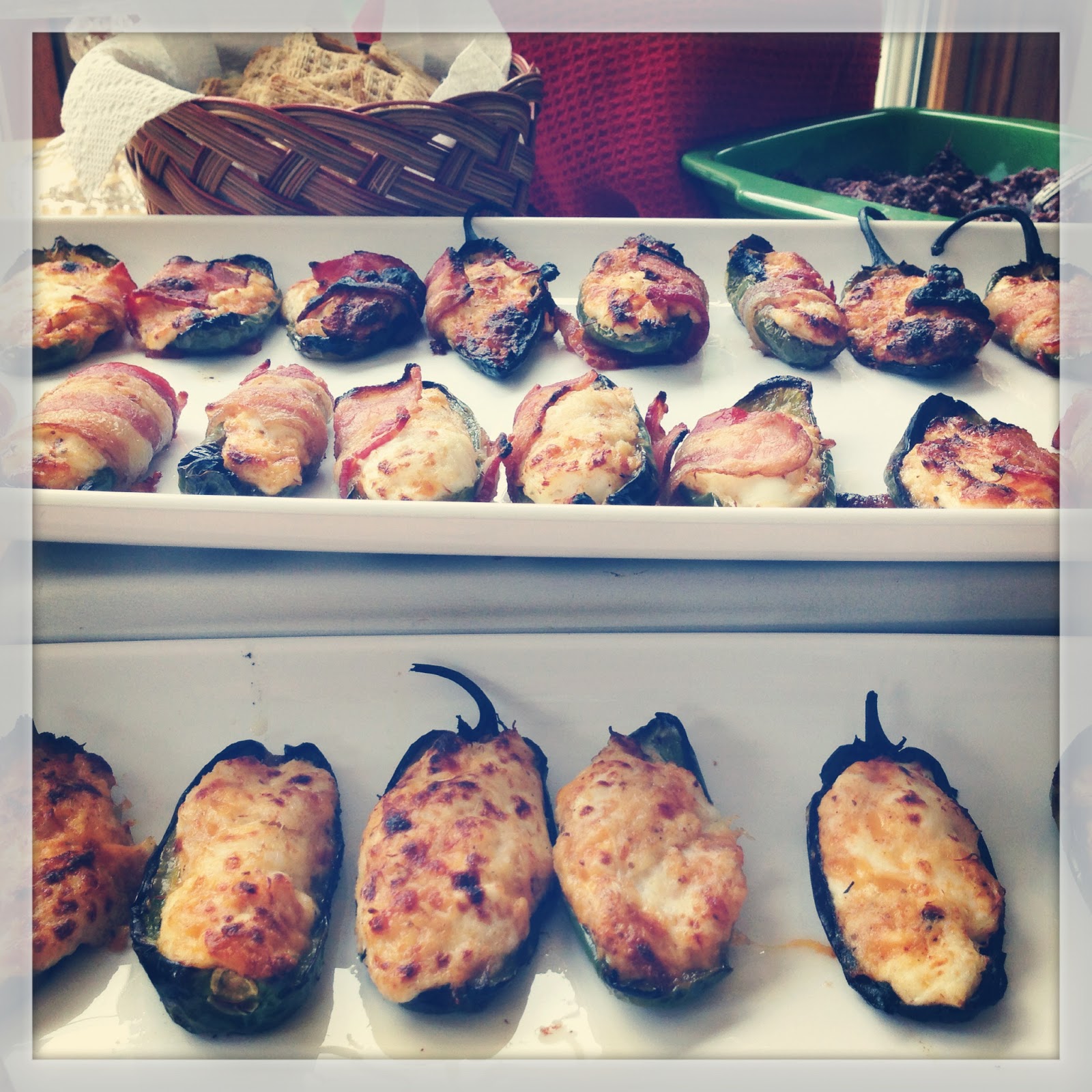 Crab Stuffed Jalapenos Wrapped in Bacon