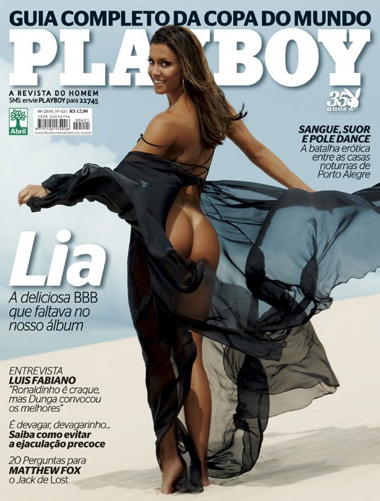 Confira as fotos da deliciosa do Big Brother Brasil 10, Lia Khey, capa da playboy de junho de 2010!