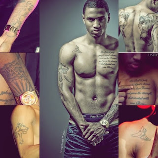 Trey Songz Tattoo on Chest Close Up