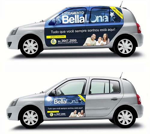 R6.13S Design e Publicidade: Adesivação de Carro para Empreendimento