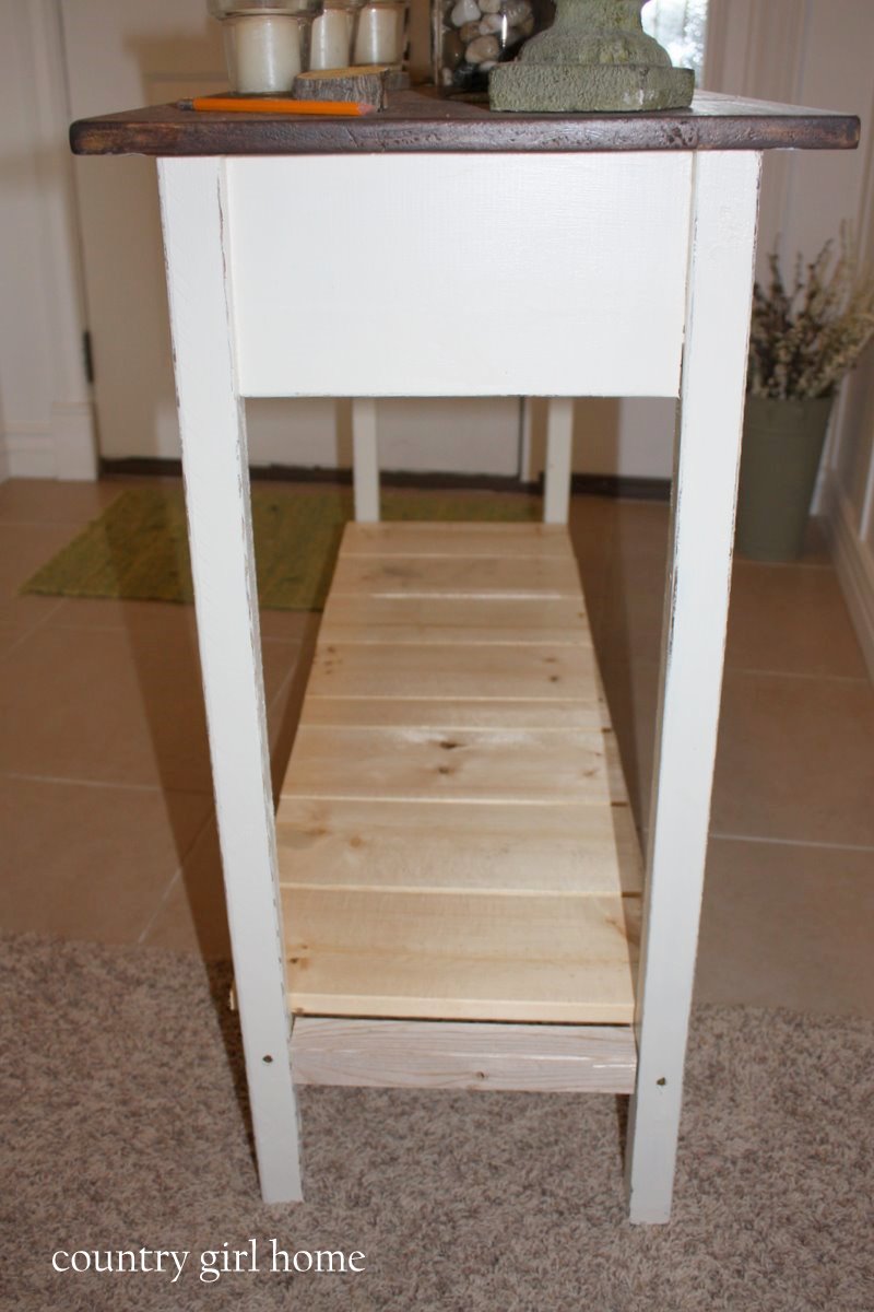COUNTRY GIRL HOME added onto my DIY entry table