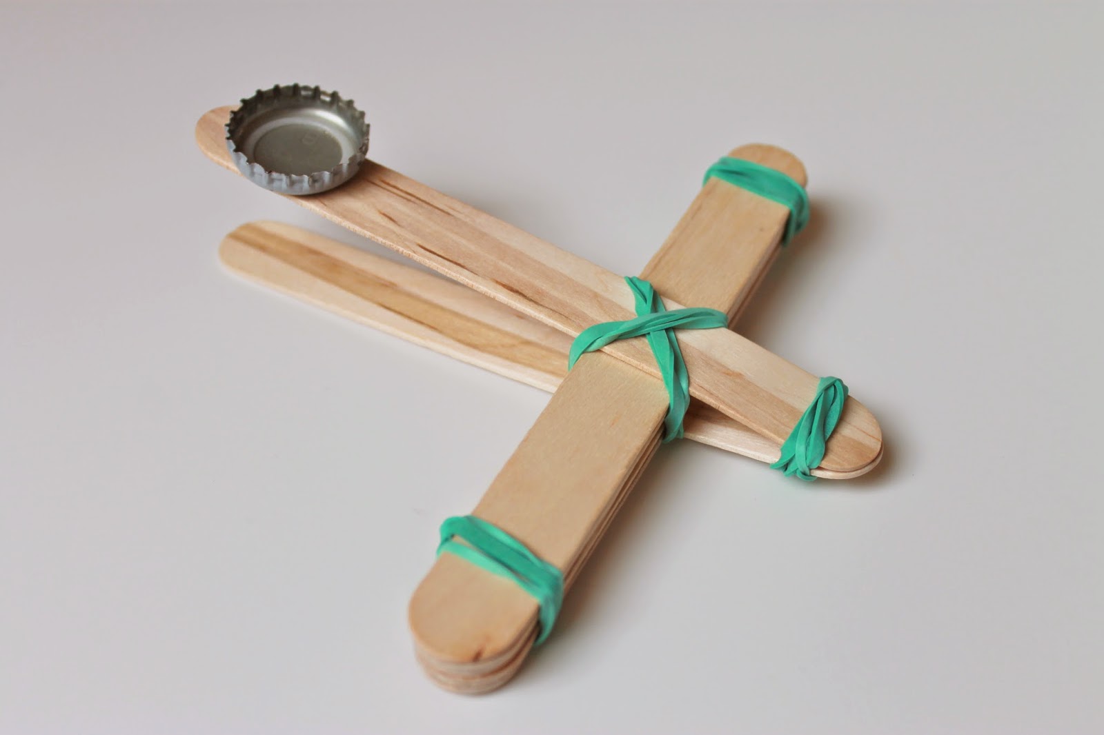 Serving Pink Lemonade Craft Stick Catapult