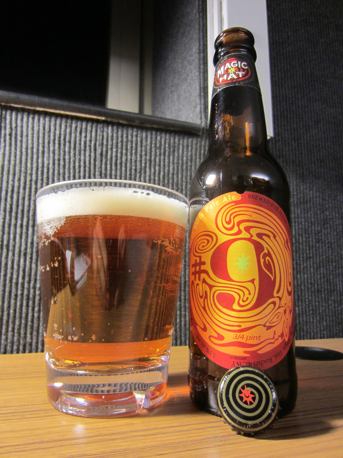 Magic Hat #9 Brewery Beer Glass 5 3//4/" tall Near Excellent Condition 2 Avail
