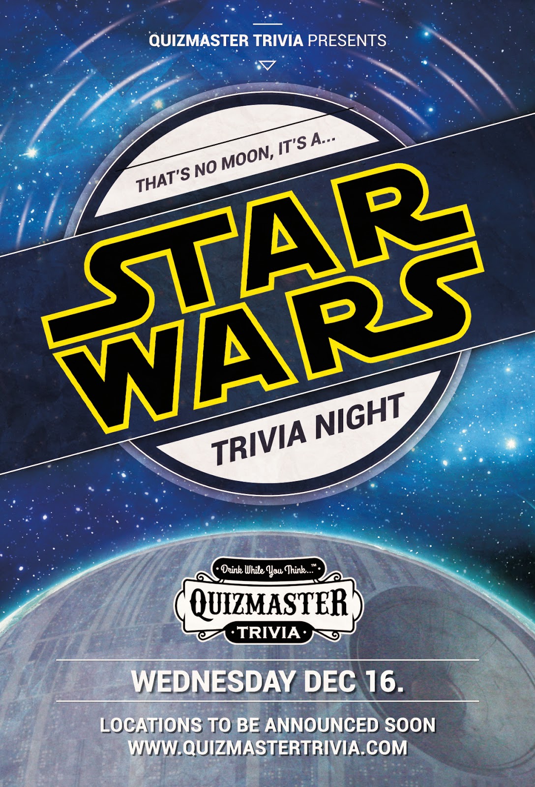 thats no moon its a star wars trivia night quizmaster star trivia flyers