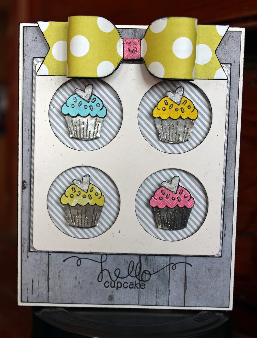 Cupcake Card by Larissa Heskett for Newton's Nook Designs