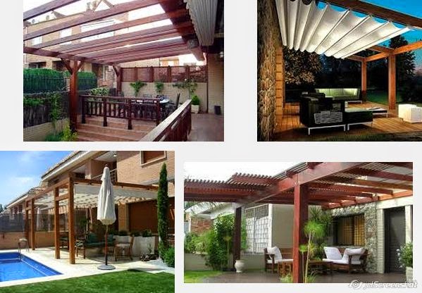 Decorando el jardín con pérgolas