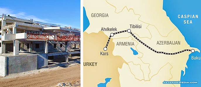 La vía férrea proyecto Bakú-Tbilisi-Kars estará lista en 2015