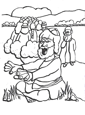 Bible Blind Man Coloring Pages