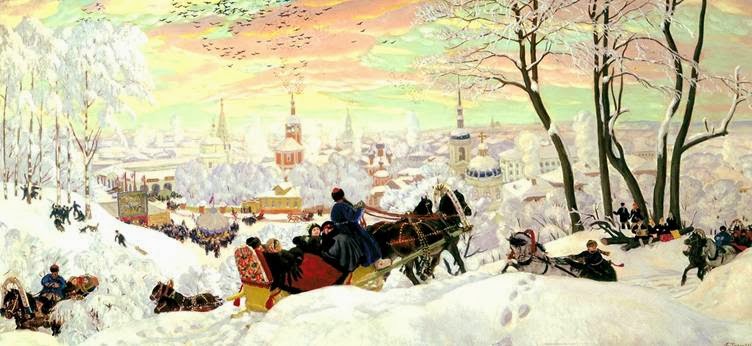Б. Кустодиев "Масленица" 1916