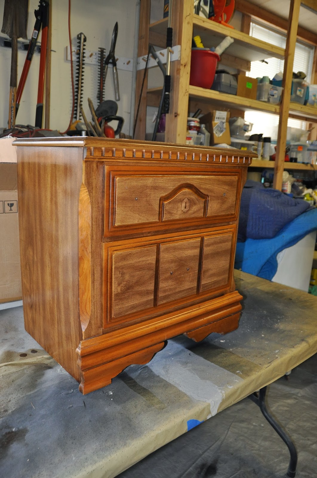Sweetly Chic Chic Linen Grey Nightstands