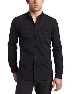 Calvin Klein Slim-Fit Long-Sleeve Shirt black