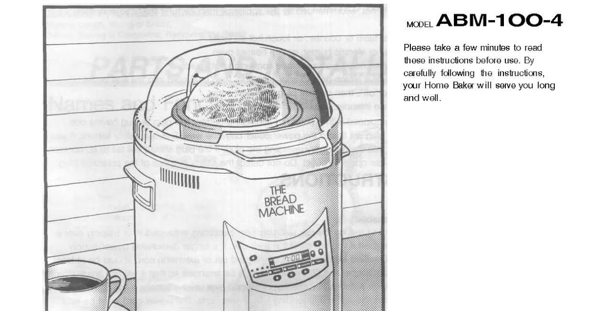 Welbilt Bread Machine Blog Model ABM1004 Welbilt Bread Machine