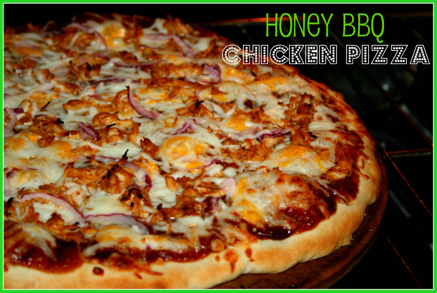 SusieQTpies Cafe Easy BBQ Chicken Pizza with Honey Pizza Crust