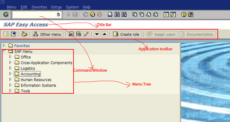 sap tutorial the sap menu screen explained learn sap for free sap tutorial