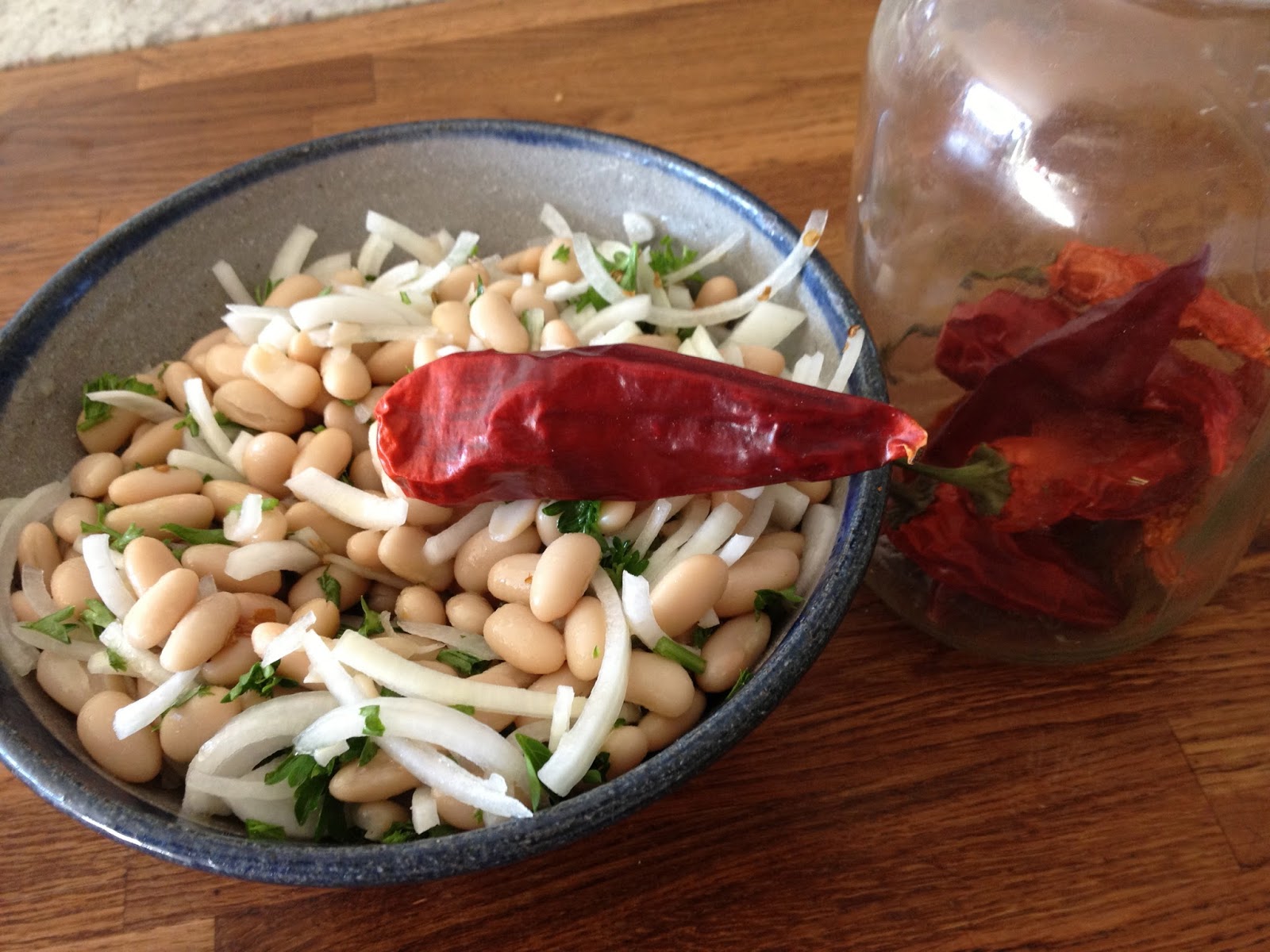Here and There Piyaz Turkish Bean Salad