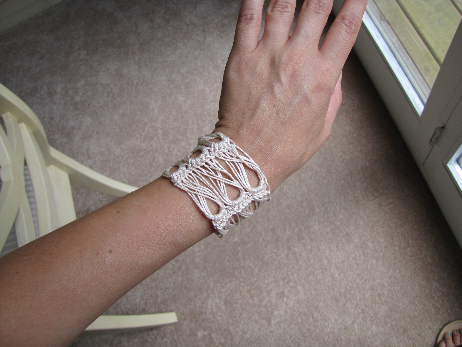 The Evolution of Home Broomstick Lace Bracelet