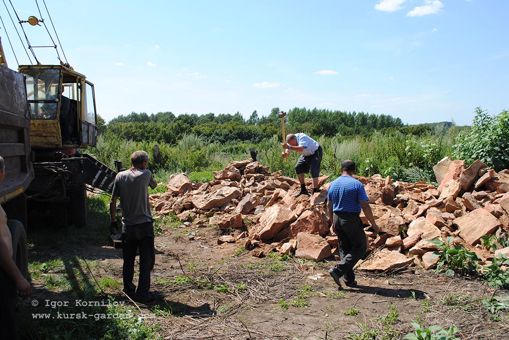 Бутовый камень в Рыльском районе Курской области