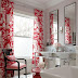 Pink Curtains in the Washroom