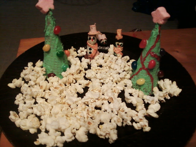 photo of Christmas Trees in snow craft waffle cone tree photo of Christmas Trees in snow craft waffle cone tree