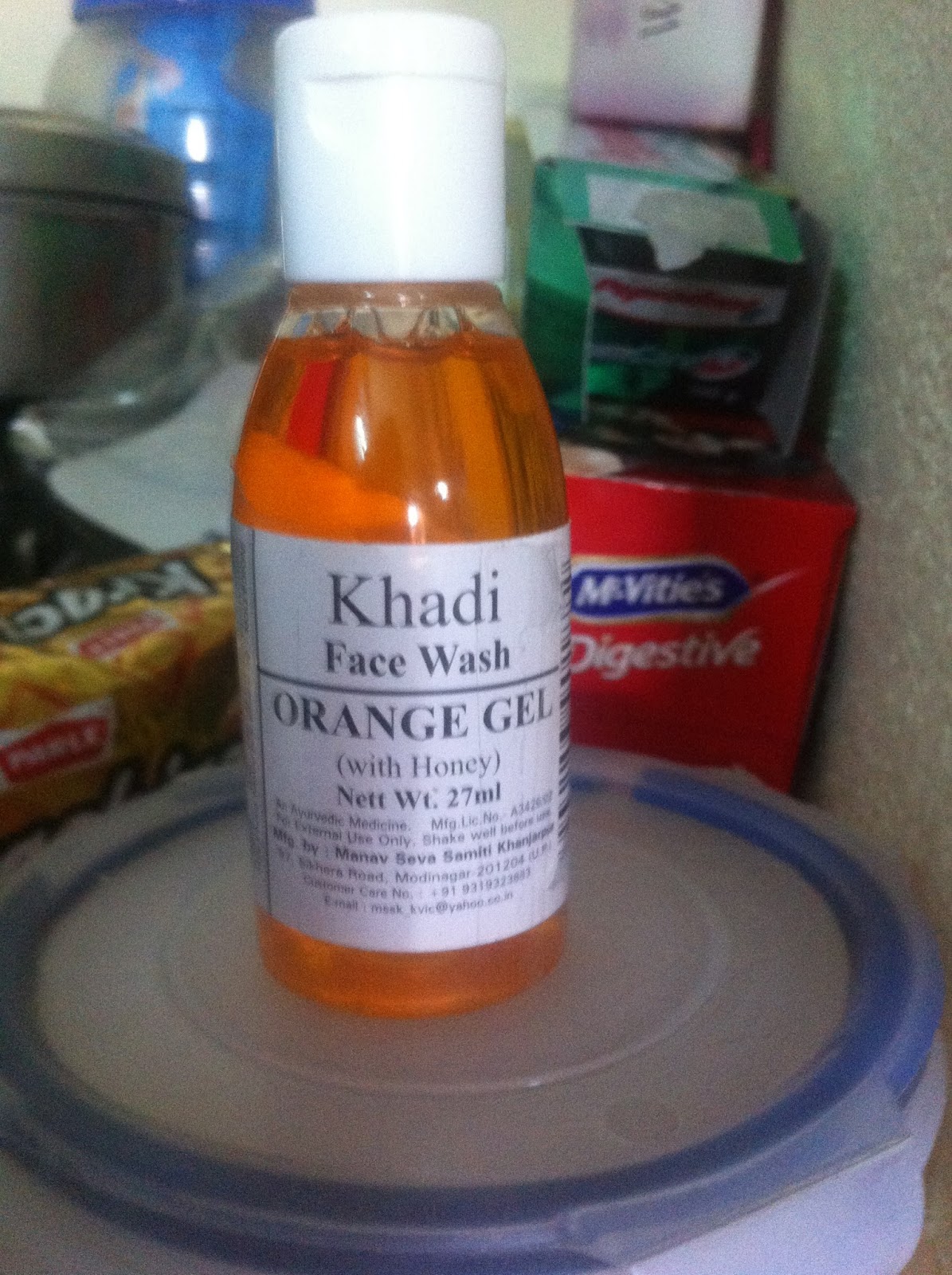Health Fitness and Beauty (HFB) Khadi Orange gel with honey face wash