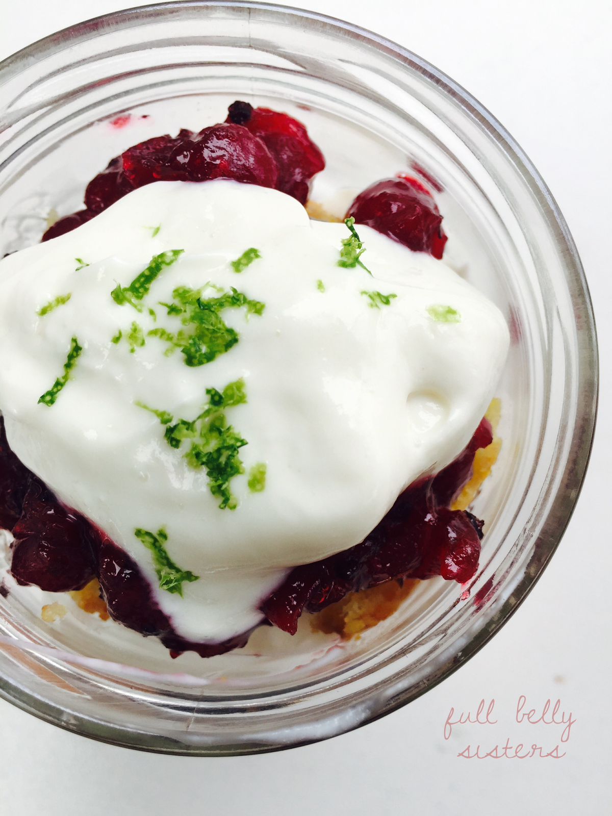Greek Yogurt Cornbread Cranberry Trifle