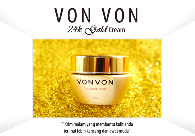Cream Malam VONVON 24K Gold Night Cream