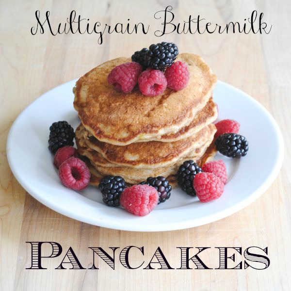 Multigrain Buttermilk Pancakes • Honey We're Home