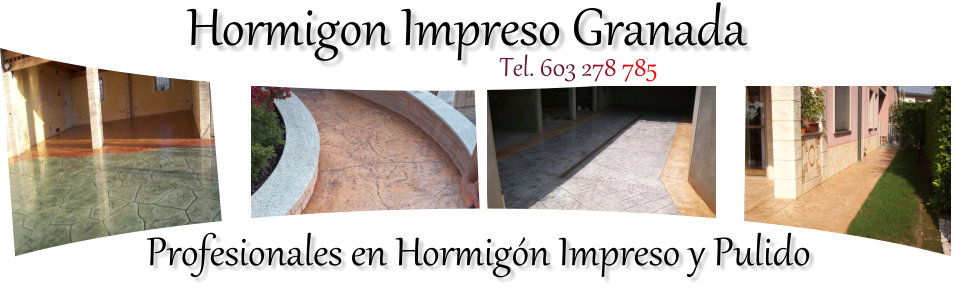 Hormigón Impreso Granada | Tel. 603 278 785