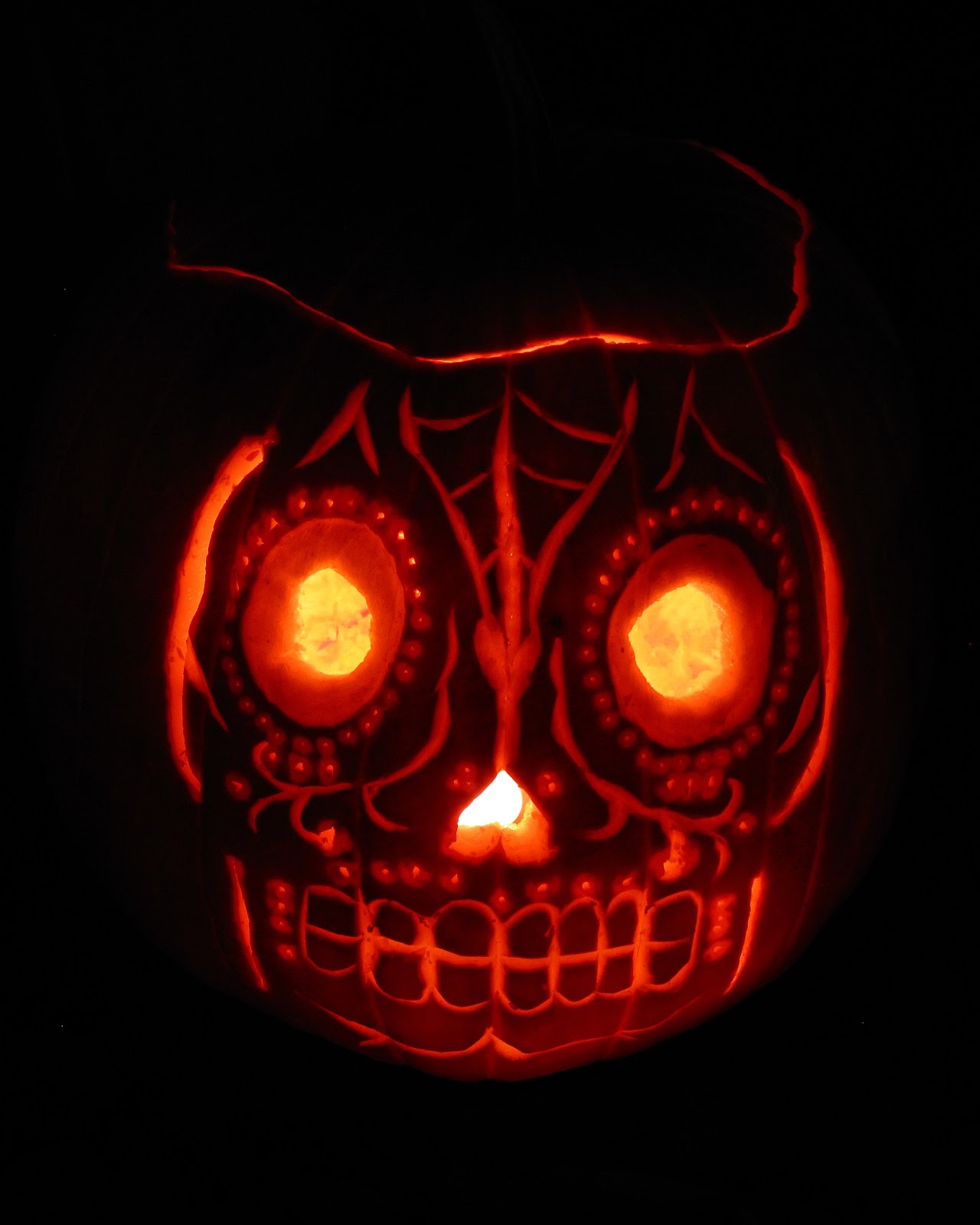 Haunted Eve's Halloween Blog Day of the Dead JackO'Lantern