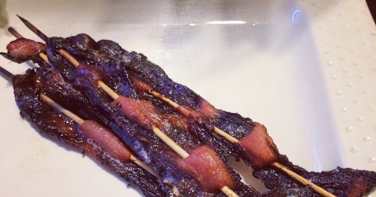 Little Cook in the Big City Agave Nectar Roasted Bacon on a Stick