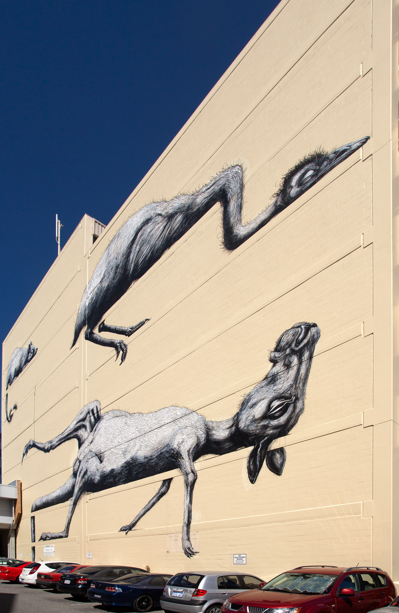 Roa New Mural In Perth, Australia StreetArtNews StreetArtNews